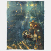 Bernese Berg Kerst Feestelijke Reis Fleece Deken (Voorkant)