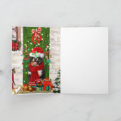 Bernese Berghond Kerst  Kaart (Binnen)