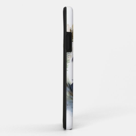 Bernese Berghond Kerstkrans Vrolijke Pup Case-Mate iPhone Case (Achterkant/rechts)