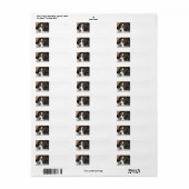 bernese berghond leggen etiket (Full Sheet)