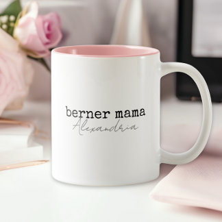 Bernese Berghond Moeder Tweekleurige Koffiemok