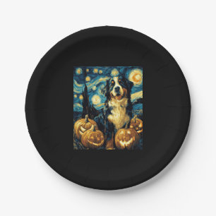 Bernese Berghond Mopshond Halloween Jack O Lantern Papieren Bordje