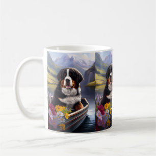 Bernese Berghond op een Peddel: Een Schitterend Av Koffiemok