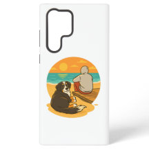 Bernese Berghond Sunset Beach Gezelschap