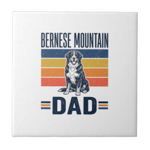 Bernese Berghond Vader Vintage Vector Design_1 Tegeltje