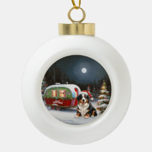 Bernese Bergkaravaan Kerstavontuur Keramische Bal Ornament