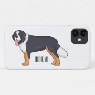 Bernese cartoon van berghond iPhone 11 hoesje