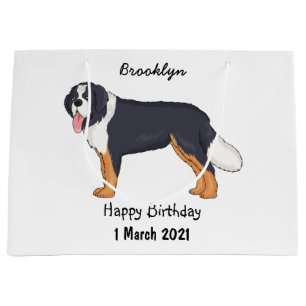 Bernese cartoon van berghond groot cadeauzakje