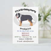 Bernese cartoon van berghond kaart (Staand voorkant)