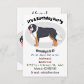 Bernese cartoon van berghond kaart (Voorkant / Achterkant)