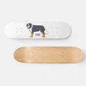 Bernese cartoon van berghond skateboard (Horizontaal)