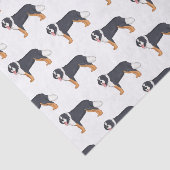 Bernese cartoon van berghond tissuepapier (Detail)