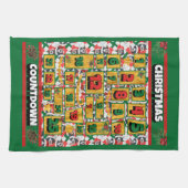 Bernese Countdown Kerstmis Advent Calendar Dog Theedoek (Horizontaal)