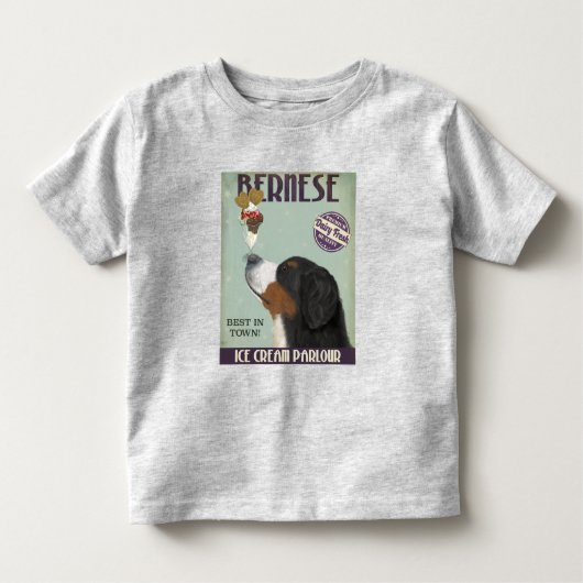 Bernese Ice Cream Kinder Shirts (Voorkant)