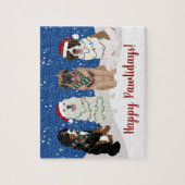 Bernese Leonberger Great Pyrenees Legpuzzel (Verticaal)