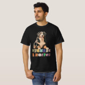 Bernese Lovers, Bernese Mountain Dog Retro T-Shirt (Devant entier)