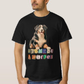 Bernese Lovers, Bernese Mountain Dog Retro T-Shirt (Devant)