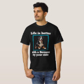 Bernese Lovers, Bernese Mountain Dog T-Shirt (Devant entier)