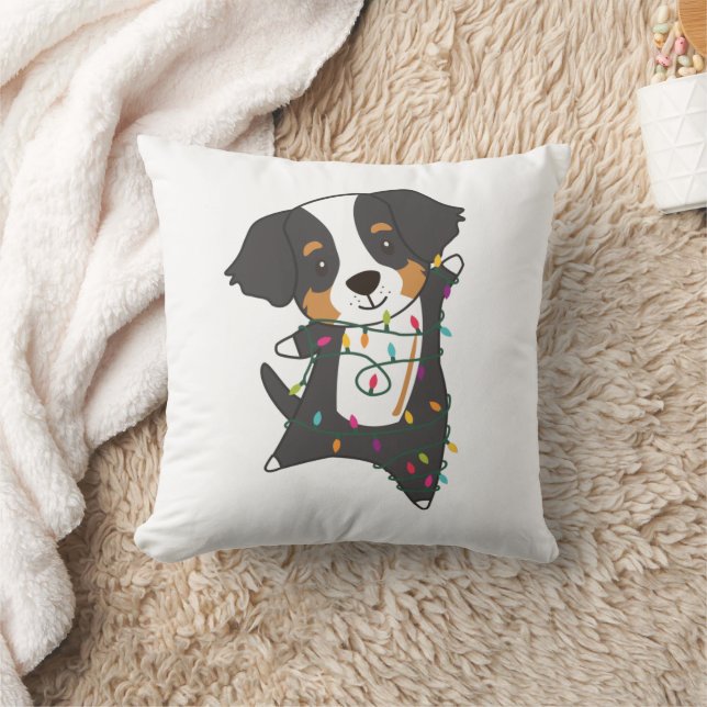 Bernese Merry Christmas Happy Christmas Dogs Kussen (Deken)
