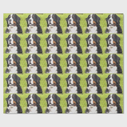 Bernese moundog cadeaupapier (Vlak)