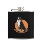 Bernese moundog heupfles (Voorkant)