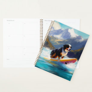 Bernese Mountain Beach Surf Paining