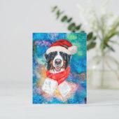 Bernese Mountain Breed Dog Kerstmis Feestdagenkaart (Staand voorkant)
