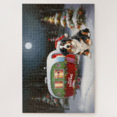 Bernese Mountain Caravan Kerstavontuur Legpuzzel (Verticaal)
