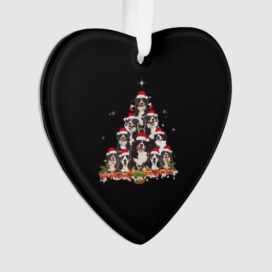 Bernese Mountain Christmas Tree Chien Père Noël Xm (devant)