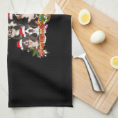 Bernese Mountain Christmas Tree Dog Santa Xmas Fun Theedoek (Quarter Fold)