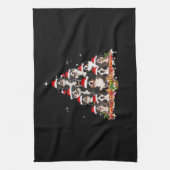 Bernese Mountain Christmas Tree Dog Santa Xmas Fun Theedoek (Verticaal)
