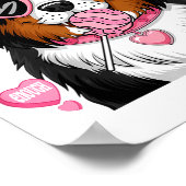 Bernese Mountain Coquette Dog Pet Lover Owner  Poster (Hoek)