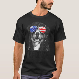 Bernese Mountain Dog 4 juli Merica Mannen Americ T-shirt