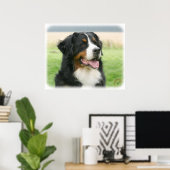 Bernese Mountain Dog 9Y066D-046 Poster (Thuiskantoor)