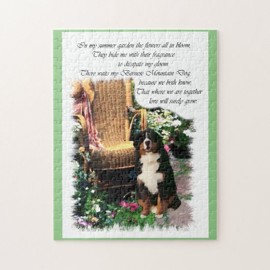 Bernese Mountain Dog Art Legpuzzel (Verticaal)