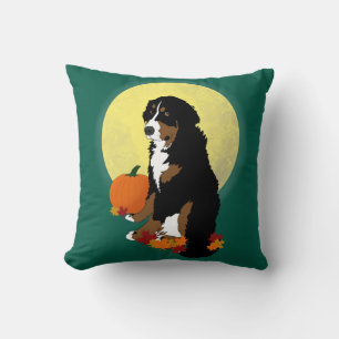 Bernese Mountain Dog Autumn Kussen
