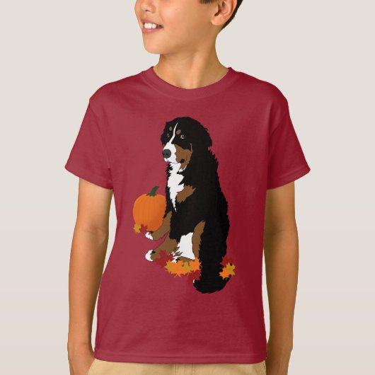 Bernese Mountain Dog Autumn T-shirt (Voorkant)