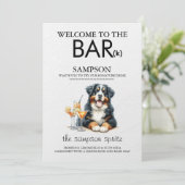 Bernese Mountain Dog Bar Menu (Staand voorkant)