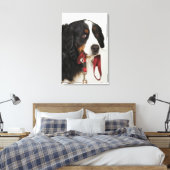 Bernese Mountain Dog (Berner Sennenhund) met Canvas Afdruk (Insitu (Slaapkamer))