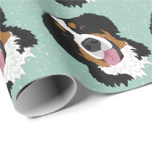 Bernese Mountain Dog Birthday Cadeaupapier (Rol Hoek)