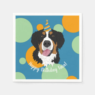 Bernese Mountain Dog Birthday Servet