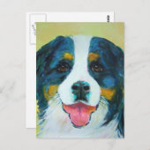Bernese Mountain Dog Briefkaart (Voorkant / Achterkant)