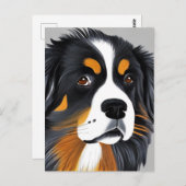 Bernese Mountain Dog Briefkaart (Voorkant / Achterkant)