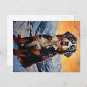 Bernese Mountain Dog Briefkaart (Voorkant / Achterkant)