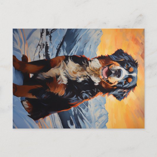 Bernese Mountain Dog Briefkaart (Voorkant)
