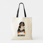 Bernese Mountain Dog Canvas tas (Achterkant)