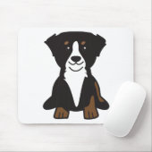 Bernese Mountain Dog Cartoon Muismat (Met muis)