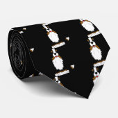 Bernese Mountain Dog Cartoon Stropdas (Opgerold)