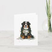 Bernese Mountain Dog Christmas I'm Fine Everything Kaart (Voorkant)