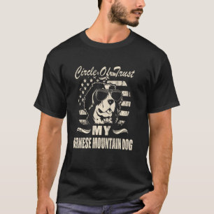 Bernese Mountain Dog Circle Of Trust Dog Mom Ameri T-shirt